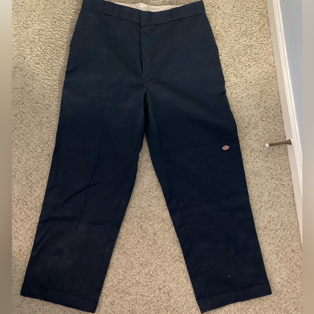 Dickies Vintage Navy Cargo Work Pants- 38x32